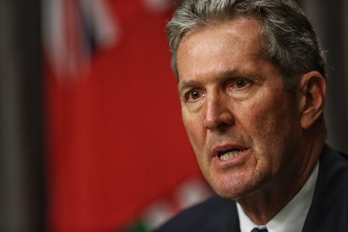 MIKE DEAL / WINNIPEG FREE PRESS

Premier Brian Pallister speaks about the release of the Auditor General report on the Manitoba East Side Road Authority Tuesday afternoon. 

160920
Tuesday, September 20, 2016