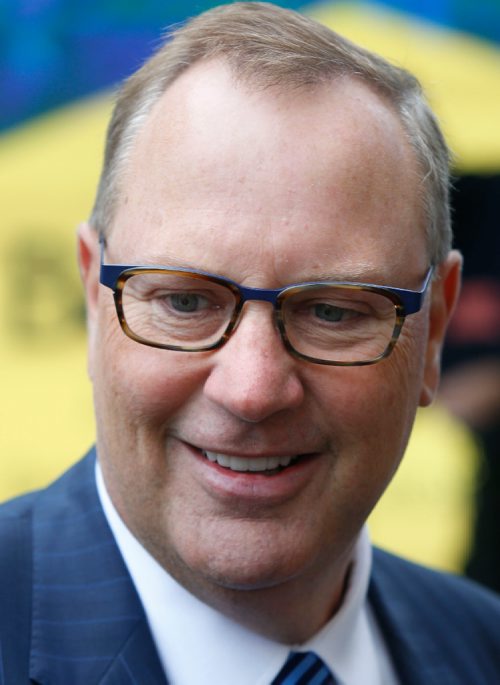 WAYNE GLOWACKI / WINNIPEG FREE PRESS

George Cope, president and CEO of BCE Inc. and Bell Canada at an announcement about an network upgrade during the tech start-up block party held Tuesday on Adelaide Street. Martin Cash story Sept. 27 2016