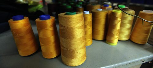 PHIL HOSSACK / WINNIPEG FREE PRESS -  Full bobbins a The Stitch Factory.  See Connie's story. . September 28, 2016