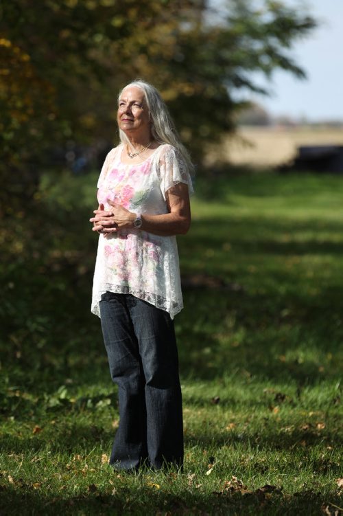 RUTH BONNEVILLE / WINNIPEG FREE PRESS

Long-time breast cancer survivor, Iris Groinus, who participated in a long-term research project on follow-up treatment.
See Joel Schlesinger story.  
September 30, 2016

