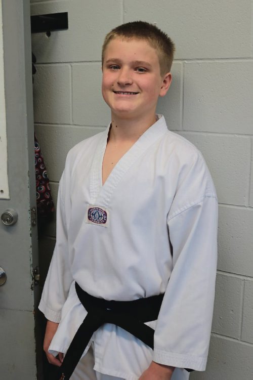 Canstar Community News Nick has won the black belt at West Kildonan Memorial Community Centres taekwondo program.