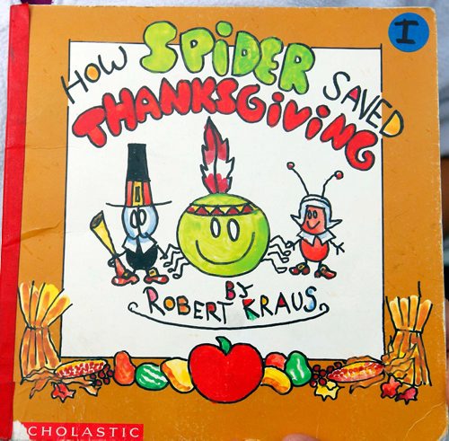 BORIS MINKEVICH / WINNIPEG FREE PRESS
Cara McDougall is not happy about this book about Indians that her son's school gave him to read at home. How spider saved Thanksgiving by Robert Kraus. For Sanders story. Oct. 4, 2016