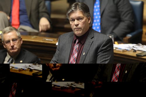 RUTH BONNEVILLE  /  WINNIPEG FREE PRESS

Education minister Ian Wishart during question period during session at the Legislative Building today.  


October 06, 2016