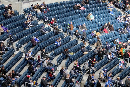 TREVOR HAGAN / WINNIPEG FREE PRESS
Empty seats in Investors Group Field as Bombers defeat the B.C. Lions, Saturday, October 8, 2016.