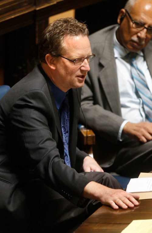 WAYNE GLOWACKI / WINNIPEG FREE PRESS


New Democrat Rob Altemeyer at Question Period Thursday in the Manitoba Legislature.  Larry Kusch story  Oct. 13 2016