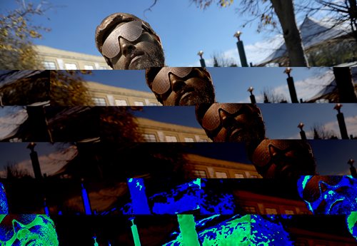 TREVOR HAGAN / WINNIPEG FREE PRESS
Cody Creed, AKA the Human Statue, busking at The Forks, Saturday, October 15, 2016.