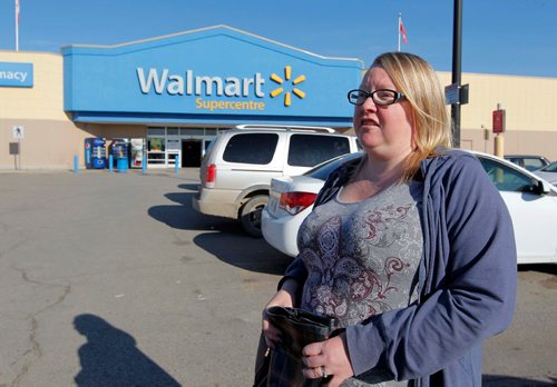 BORIS MINKEVICH / WINNIPEG FREE PRESS
STREETER at Walmart Supercentre, 1001 Empress St.
Customers entering and leaving the Walmart store give their reaction to the company no longer accepting Visa credit cards at its 16 Manitoba stores, effective today. In this photo Sheryl Thiessen. McNeill/Business. Oct. 24, 2016