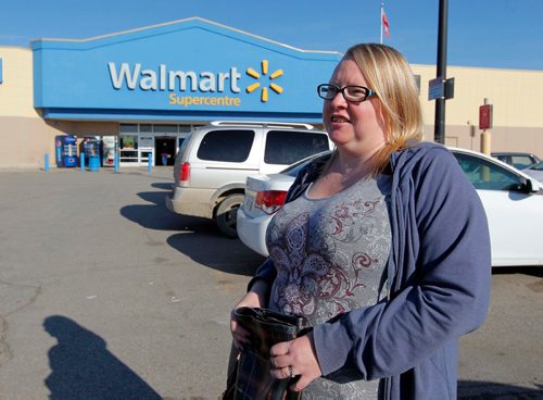 BORIS MINKEVICH / WINNIPEG FREE PRESS
STREETER at Walmart Supercentre, 1001 Empress St.
Customers entering and leaving the Walmart store give their reaction to the company no longer accepting Visa credit cards at its 16 Manitoba stores, effective today. In this photo Sheryl Thiessen. McNeill/Business. Oct. 24, 2016