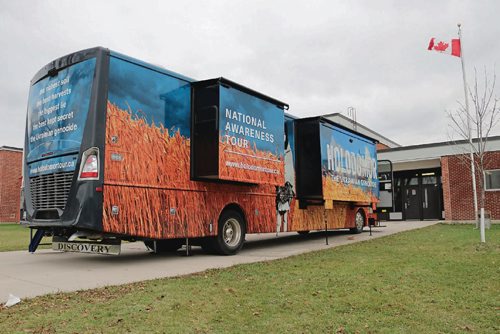 Canstar Community News The Holodomor Mobile Classroom at Sisler High School on Oct. 18, 2016.