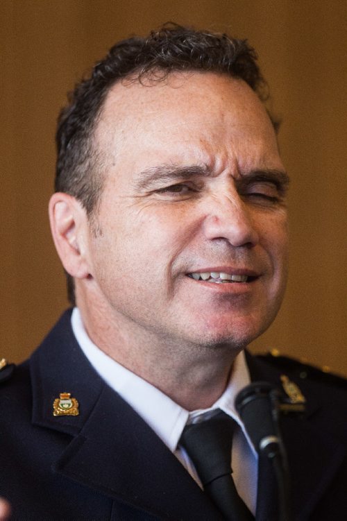 MIKE DEAL / WINNIPEG FREE PRESS
The Winnipeg Police Board announced Monday that it is recommending Deputy Cheif Danny Smyth as the new police chief for the City of Winnipeg. 
161024 - Monday October 24, 2016