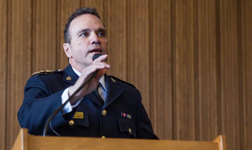 MIKE DEAL / WINNIPEG FREE PRESS
The Winnipeg Police Board announced Monday that it is recommending Deputy Cheif Danny Smyth as the new police chief for the City of Winnipeg.
161024 - Monday October 24, 2016