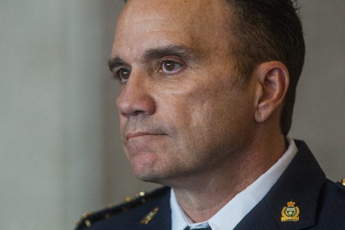 MIKE DEAL / WINNIPEG FREE PRESS
The Winnipeg Police Board announced Monday that it is recommending Deputy Cheif Danny Smyth as the new police chief for the City of Winnipeg. 
161024 - Monday October 24, 2016