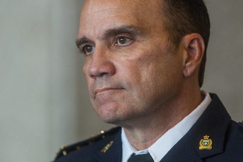 MIKE DEAL / WINNIPEG FREE PRESS
The Winnipeg Police Board announced Monday that it is recommending Deputy Cheif Danny Smyth as the new police chief for the City of Winnipeg. 
161024 - Monday October 24, 2016