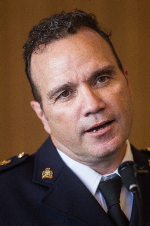 MIKE DEAL / WINNIPEG FREE PRESS
The Winnipeg Police Board announced Monday that it is recommending Deputy Cheif Danny Smyth as the new police chief for the City of Winnipeg. 
161024 - Monday October 24, 2016