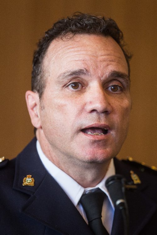 MIKE DEAL / WINNIPEG FREE PRESS
The Winnipeg Police Board announced Monday that it is recommending Deputy Cheif Danny Smyth as the new police chief for the City of Winnipeg. 
161024 - Monday October 24, 2016