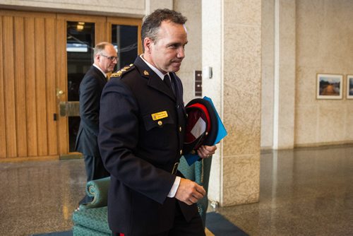 MIKE DEAL / WINNIPEG FREE PRESS
The Winnipeg Police Board announced Monday that it is recommending Deputy Cheif Danny Smyth as the new police chief for the City of Winnipeg. 
161024 - Monday October 24, 2016