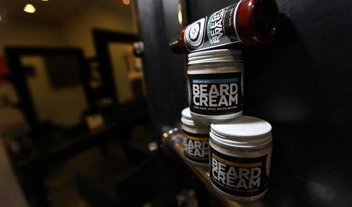 PHIL HOSSACK / WINNIPEG FREE PRESS -   Intersection - Beard and Brawn product for profile on owner/creators Kyle Von Riesen & Dan Carriere. See Dave Sanderson's story.  October 24, 2016