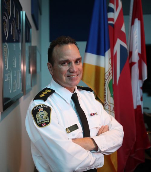 
RUTH BONNEVILLE / WINNIPEG FREE PRESS

Portraits of new WPS Chief Danny Smyth in the boardroom at the Police Headquarters Wednesday.  
See Gord Sinclair column. 

October 26, 2016