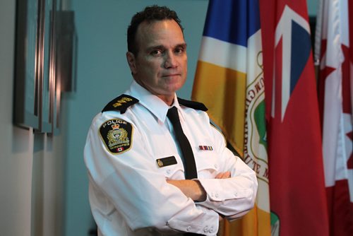 
RUTH BONNEVILLE / WINNIPEG FREE PRESS

Portraits of new WPS Chief Danny Smyth in the boardroom at the Police Headquarters Wednesday.  
See Gord Sinclair column. 

October 26, 2016