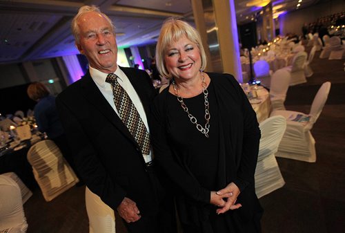 PHIL HOSSACK / WINNIPEG FREE PRESS -  Paul and Mary Lou Albrechtsen,  pose at the gala fundraiser for Alzhiemers treatment at Riverview. They contributed $4 million to the construction of a new center. See Kevin Rollason's story.  October 26, 2016