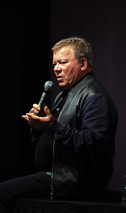 PHIL HOSSACK / WINNIPEG FREE PRESS - Star Trek's origional Captain Kirk, William Shatner works the crowd at Comic Con Friday evening at a Q and A for fans. See Randall King's story.  October 28, 2016