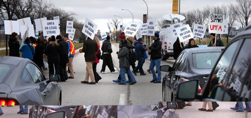 WAYNE GLOWACKI / WINNIPEG FREE PRESS




The University of Manitoba Faculty Association members and supporters walk the picket line Tuesday morning at the Pembina Hwy. entrance¤¤to the campus.¤Nick Martin/Bill Redekop stories Nov. 1 2016