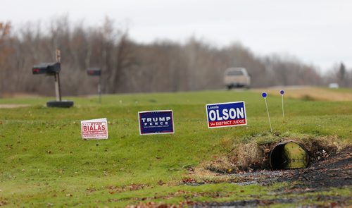 WAYNE GLOWACKI / WINNIPEG FREE PRESS




Election signs near Cavalier, North Dakota Wednesday, one of only a few election signs for the upcoming presidential election . For a story on the upcoming U.S. Presidential election.   Dan Lett story Nov. 2 2016