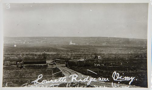 Archives of Manitoba
Lourette Ridge and Camblain Abbey in the valley, 1915, near Vimy.
161102 - Wednesday November 2, 2016