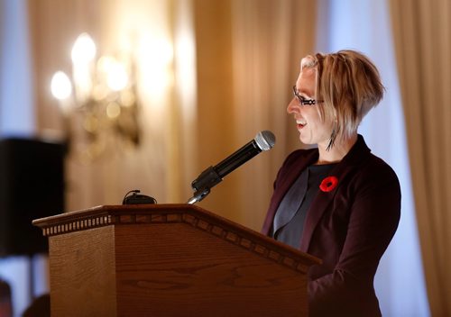 WAYNE GLOWACKI / WINNIPEG FREE PRESS




Keynote speaker Dr. Ginette Poulin¤at the¤annual Manitoba Criminal Justice Association Crime Prevention Breakfast Thursday at the Hotel Fort Garry. Ashley Prest story Nov. 3 2016
