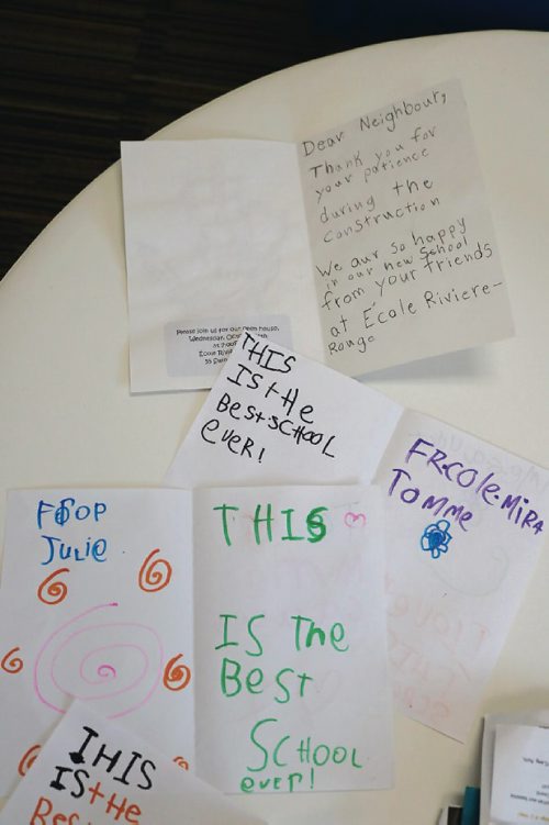 Canstar Community News École Riviere-Rouge students sent out letters to the principal expressing their feelings for the school.