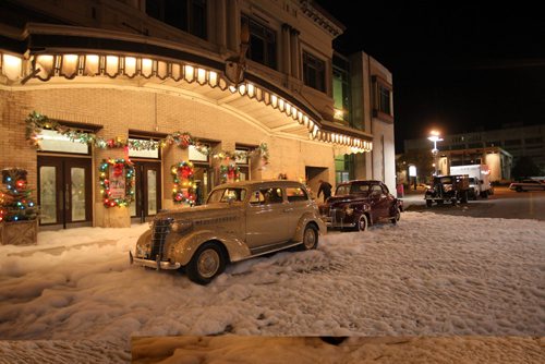 RUTH BONNEVILLE / WINNIPEG FREE PRESS

Journey Back to Christmas:
1945 scene complete with fake snow and Classic cars outside Pantages Theatre.  

Behind the scene film photos taken while on the set of  a Hallmark movie made in Winnipeg titled, Journey Back to Christmas, also know as Back to Christmas.  Ruth Bonneville moonlighted on the set job shadowing the Director of Photography, Pieter Stathis,  also know on the set as the DOP, observing the work of a DOP and reflecting on the differences in her work as a photojournalist.  Candace Cameron Bure was the lead as well as Oliver Hudson, Brooke Nevin and Tom Skerritt.  Movie is scheduled to be aired on Nov 25, 2016 on the Hallmark channel. 



Story to run November 12, 2016