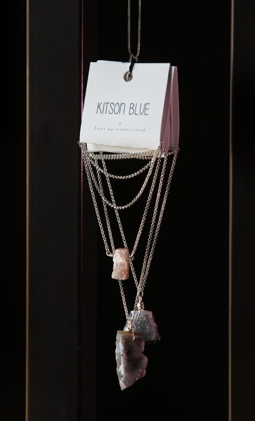 
RUTH BONNEVILLE / WINNIPEG FREE PRESS

Threads Craft Sale:
 Kitson Blue jewelry designer  Alyssa Dawn.
Druzy necklaces with non-tarnishable chains.  
November 10, 2016