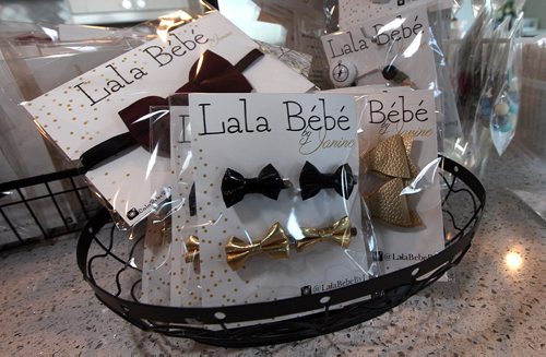 PHIL HOSSACK / WINNIPEG FREE PRESS -  Bow ties and and hair clips are all part of Janine Melina Johnson's  hand made "Lala Bebe" infant products. See Connie T.'s story.  November 14, 2016