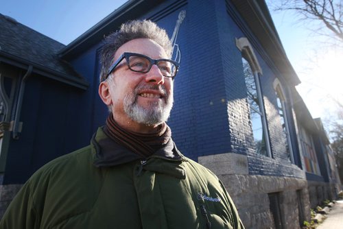 JOE BRYKSA / WINNIPEG FREE PRESS  Larry Gregan was co-pastor at New-Life Ministries when Harry Lehotsky was still alive 10 years ago. He stands on Ellice Ave and Sherbrook St -Nov 15, 2016 -( See Kevin Rollason Lehotsky  story)