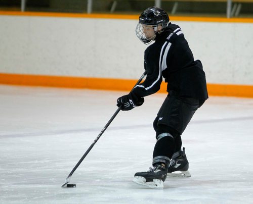 BORIS MINKEVICH / WINNIPEG FREE PRESS
University of Manitoba women's hockey practice at Max Bell Centre arena. #9 Venla Hovi in photo. Nov 16, 2016