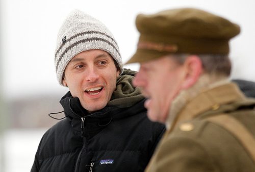 PHIL HOSSACK / WINNIPEG FREE PRESS -   Director Leo Scherman on the set of Trench 2 near Anola Mb. . See Randal King's story.  November 22, 201