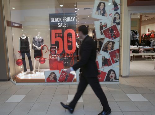 JOE BRYKSA / WINNIPEG FREE PRESS Black Friday Signage in Polo Park - Stokes - Nov 23, 2016 -( see Murray McNeil story)