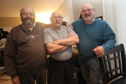 JOE BRYKSA / WINNIPEG FREE PRESS Brothers Rob Steiner, 72, Ron,74, and Roy, 75 in Winnipeg The trio were big entertainers across North America for several years rubbing shoulders with the worlds best talent .Nov 24, 2016 -(  See 49.8 story)
