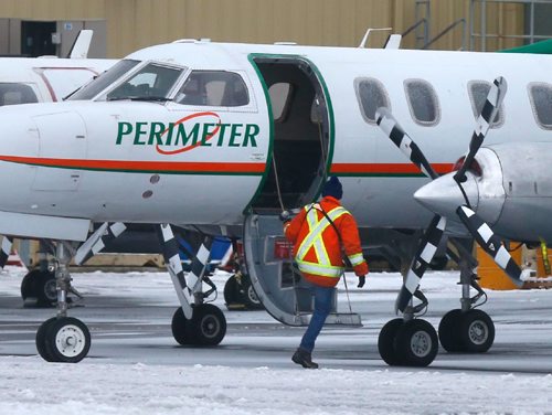 WAYNE GLOWACKI / WINNIPEG FREE PRESS
Planes at Perimeter Aviation on Ferry Rd. Kevin Rollason story November 30 2016