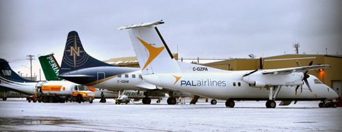 WAYNE GLOWACKI / WINNIPEG FREE PRESS
Planes at Perimeter Aviation on Ferry Rd. (These planes appear to be in use.) Kevin Rollason story November 30 2016