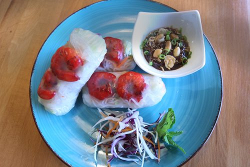 JOE BRYKSA / WINNIPEG FREE PRESS Banh Mi King- 510 Portage- Vietnamese Eatery  Shrimp Salad Roll-  Dec 02, 2016 -( see Gilmore restaurant review )