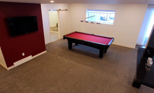 BORIS MINKEVICH / WINNIPEG FREE PRESS
HOMES - 101 Rose Lake Court in Bridgwater Trails. KDR Homes. Lower rec room with pool table. Dec. 5, 2016