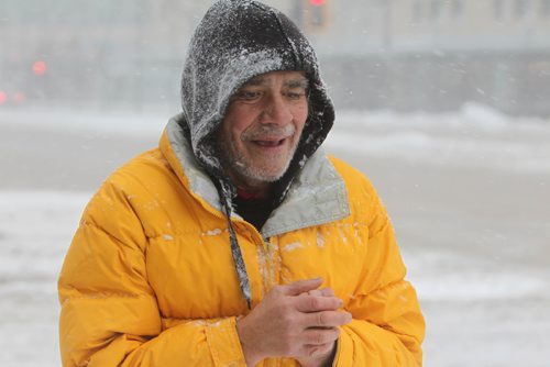 RUTH BONNEVILLE / WINNIPEG FREE PRESS

Rene Delorme still manages to smile as he makes his way across Colony Street at Portage Ave. dung blowing snow and pure visibility Tuesday.  
Weather Standup
Dec 6, 2016
