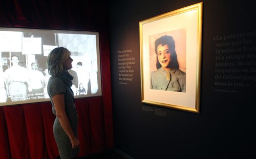 JOE BRYKSA / WINNIPEG FREE PRESSViola Desmond exhibit in the Canadian Museum for Human Rights- Viola Desmond will be the first Canadian woman to be celebrated on the face of her country's currency  the $10 bill  that goes into circulation in 2018.-  Dec 08, 2016 -( See story )