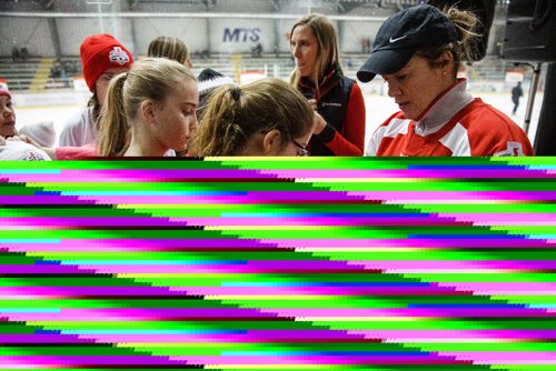 MIKE DEAL / WINNIPEG FREE PRESS
Cassie Campbell-Pascall an Olympian hockey star (2 golds and a silver) signs autographs after inspiring over 300 female minor hockey players at the Scotiabank Girls HockeyFest on Sunday at the MTS Iceplex.
161211 - Sunday, December 11, 2016.