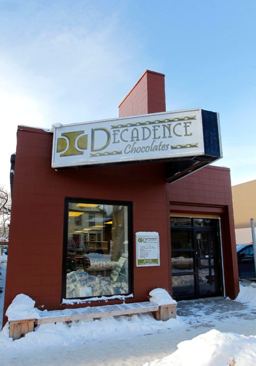 BORIS MINKEVICH / WINNIPEG FREE PRESS
Decadence Chocolates on Sherbrook St. storefront. Dec. 13, 2016