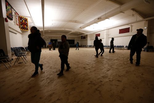 JOHN WOODS / WINNIPEG FREE PRESS
Youth leave a community dance in Baker Lake September 22, 2016
