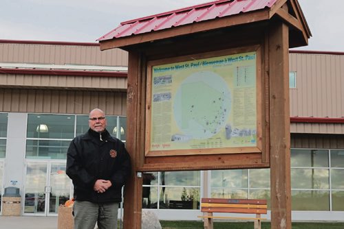 Canstar Community News West St. Paul mayor Bruce Henley stands besides the trailhead at Sunova Centre on Nov. 19, 2016.