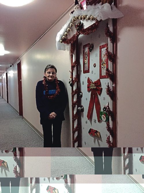 Canstar Community News Dec. 12, 2016 - Darlene Lamontagne won second place in the Decorate Your Halls contest at the Kiwanis Seniors Centre (821 Golspie St.). (SHELDON BIRNIE/CANSTAR/COMMUNITY NEWS)