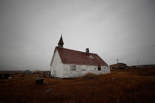 JOHN WOODS / WINNIPEG FREE PRESS
The original settlement church still  stands in Baker Lake September 25, 2016
